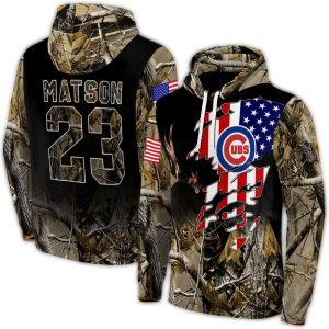 Custom Chicago Cubs Tree Camo All-Over Print Hoodie For Fans