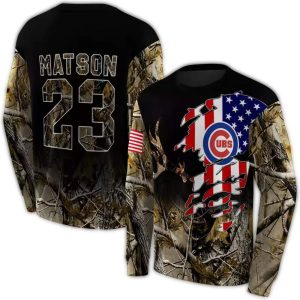 Custom Chicago Cubs Tree Camo All-Over Print Sweatshirt For Fans