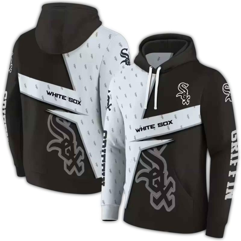 Personalized Chicago White Sox Abstract Shape AOP Hoodie 1