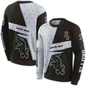 Personalized Chicago White Sox Abstract Shape All Over Print Sweatshirt