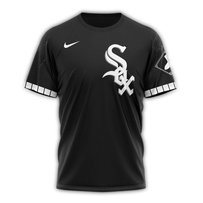 Personalized Chicago White Sox Alternate Black AOP T Shirt 1