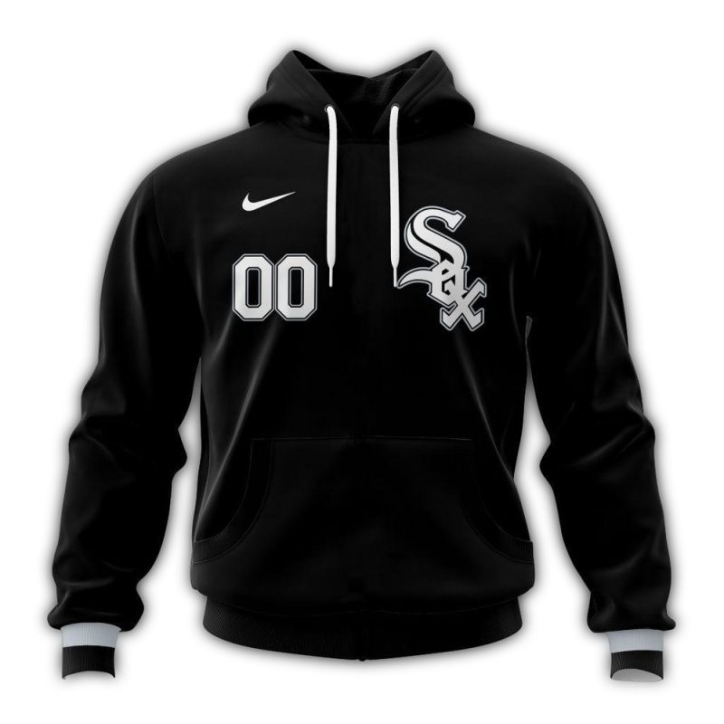 Personalized Chicago White Sox Alternate Kits Black AOP Hoodie 1