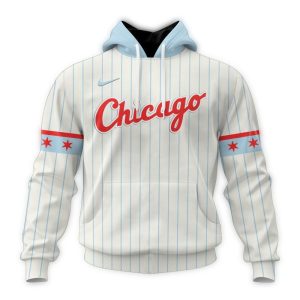 Personalized Chicago White Sox Alternate Stripe White All Over Print Hoodie