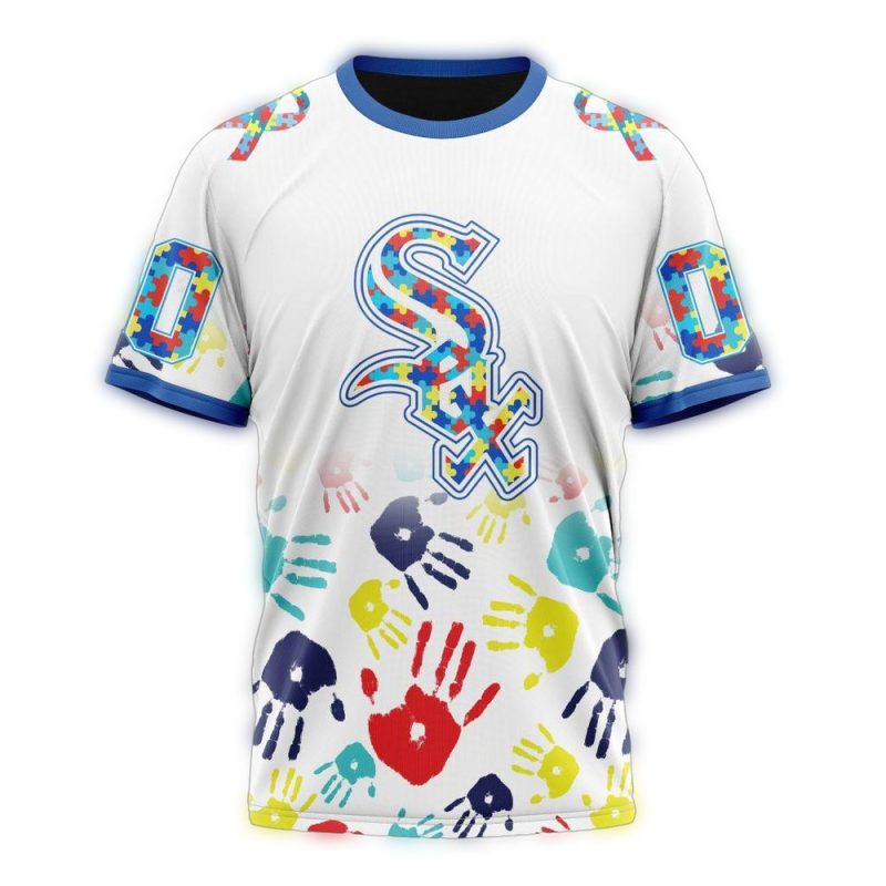 Personalized Chicago White Sox Autism Awareness AOP T Shirt 1