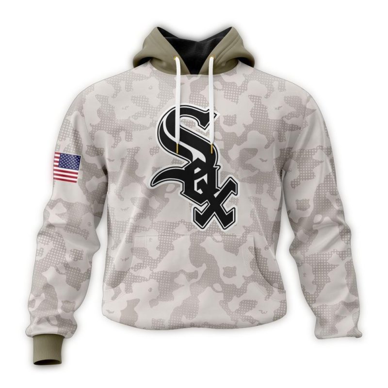 Personalized Chicago White Sox Camo Armed Forces Day AOP Hoodie 1
