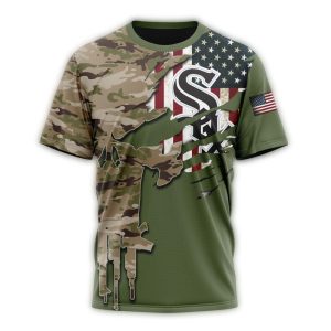 Personalized Veterans Day Camo Chicago White Sox All-Over Print T-Shirt
