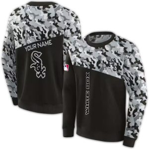 Personalized Chicago White Sox Camo Pattern All Over Print Sweatshirt
