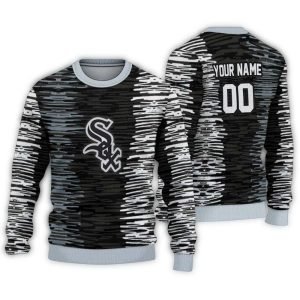 Personalized Chicago White Sox Camouflage Stripe Ugly Sweater