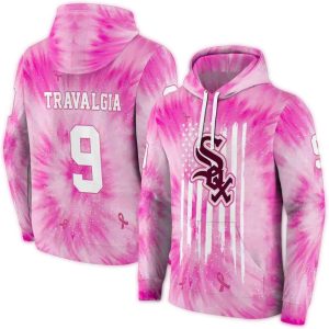 Personalized Chicago White Sox Cancer Support Pink All Over Print Hoodie