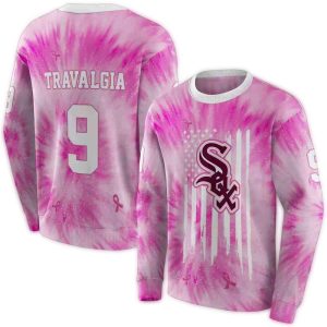 Personalized Chicago White Sox Cancer Support Pink All Over Print Sweatshirt