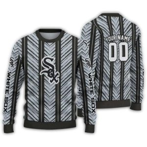 Personalized Chicago White Sox Chevron Rows Ugly Sweater