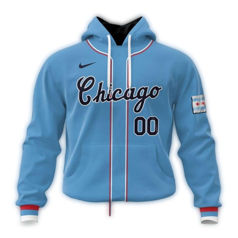 Personalized Chicago White Sox City Connect Concept Blue AOP Hoodie 1