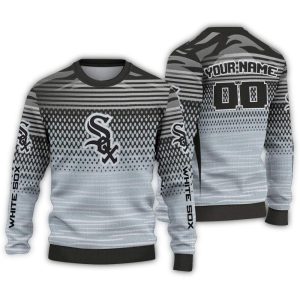 Personalized Chicago White Sox Diamond Mesh Ugly Sweater