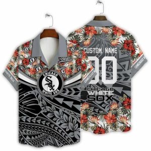 Custom Chicago White Sox Floral Pattern Hawaiian Shirt For Fans