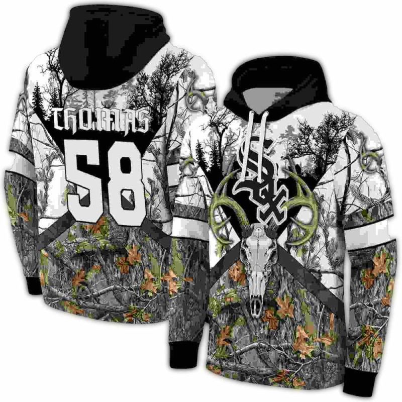 Personalized Chicago White Sox Forest Silhouette AOP Hoodie 1