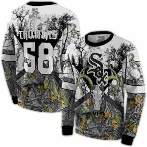 Personalized Chicago White Sox Forest Silhouette All Over Print Sweatshirt