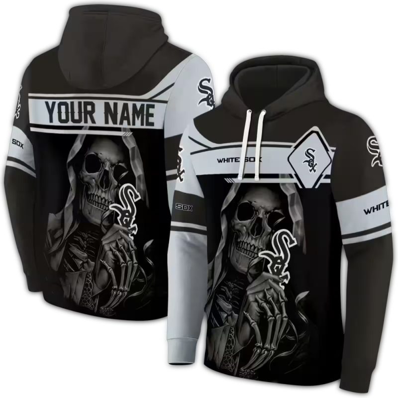 Personalized Chicago White Sox Grim Reaper AOP Hoodie 1