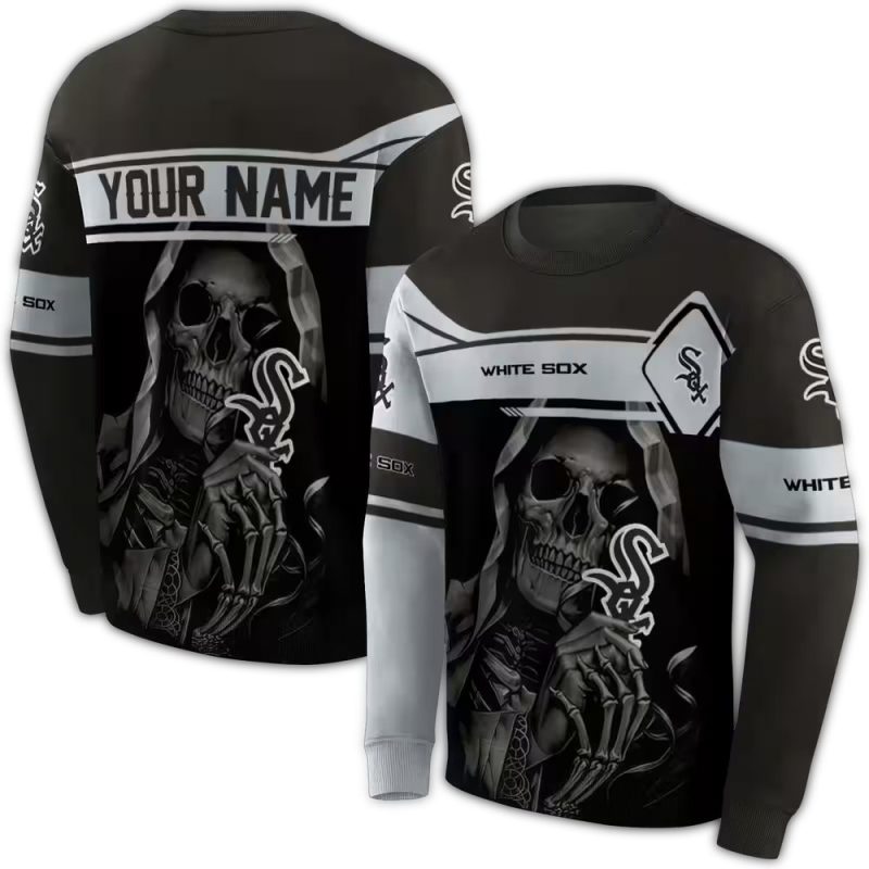 Personalized Chicago White Sox Grim Reaper AOP Sweatshirt 1