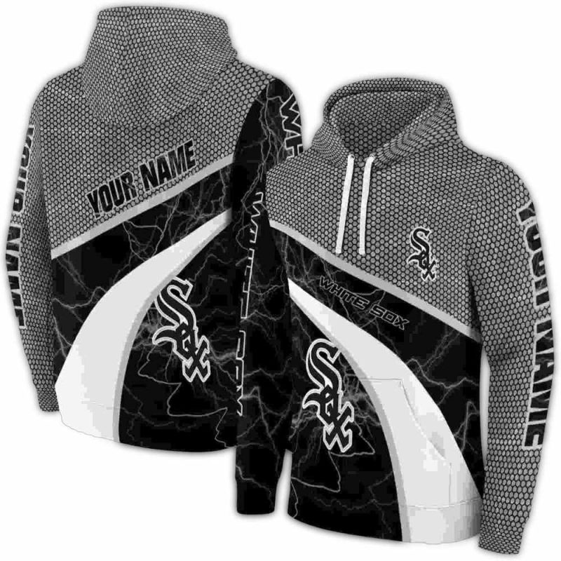 Personalized Chicago White Sox Hexagonal Mesh AOP Hoodie 1