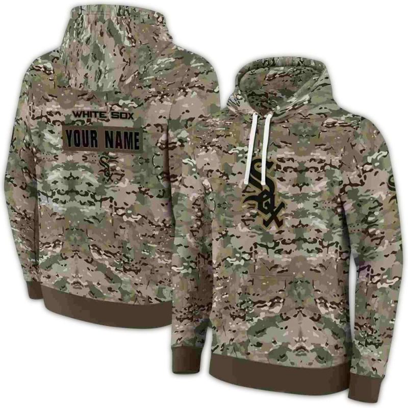 Personalized Chicago White Sox Military AOP Hoodie 1
