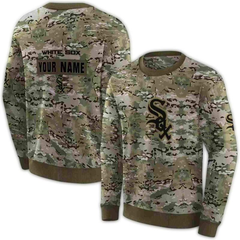 Personalized Chicago White Sox Military AOP Sweatshirt 1
