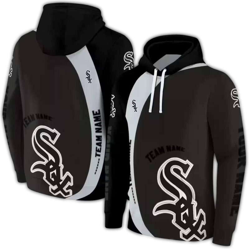 Personalized Chicago White Sox Minimalist AOP Hoodie 1
