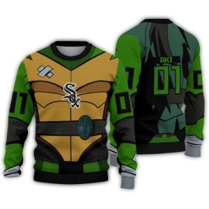 Personalized Chicago White Sox Ninja Turtle Ugly Sweater
