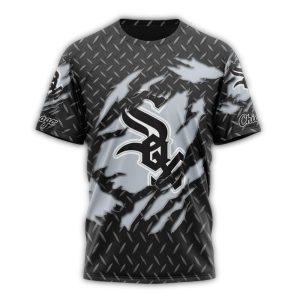 Personalized Black All Over Print Chicago White Sox Paw T-Shirt