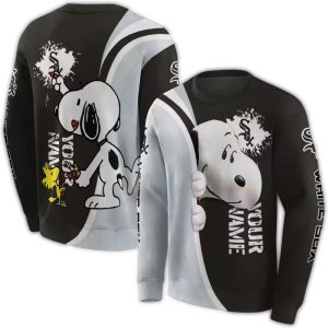 Personalized Chicago White Sox Peeking Snoopy All Over Print Sweatshirt