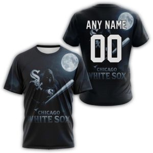Custom Chicago White Sox Realistic All-Over Print T-Shirt For Fans