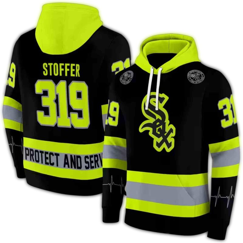 Personalized Chicago White Sox Safety Motif AOP Hoodie 1