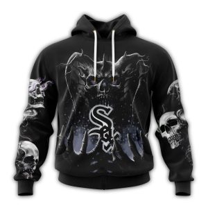 Personalized Chicago White Sox Skull Death All Over Print Hoodie