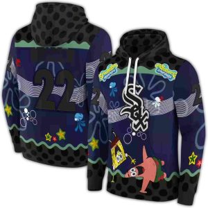 Personalized Chicago White Sox Sponge Bob Patrick Star All Over Print Hoodie