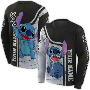 Personalized Chicago White Sox Stitch All Over Print Sweatshirt