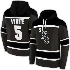 Personalized Chicago White Sox Striped Pattern All Over Print Hoodie