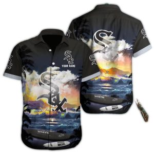 Custom Chicago White Sox Sunset Beach Hawaiian Shirt For Fans