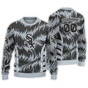 Personalized Chicago White Sox Swirl Flow Ugly Sweater