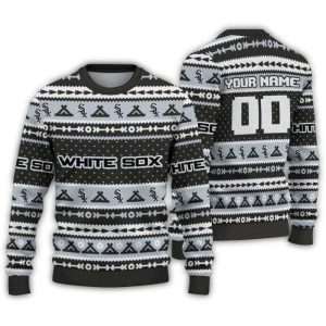 Personalized Chicago White Sox Tent Stripes Ugly Sweater