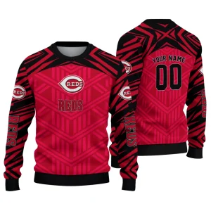 Personalized Cincinnati Reds Chevron Ugly Sweater For Fans