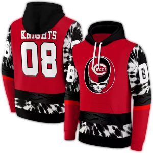 Custom Cincinnati Reds Grateful Dead Vibes All-Over Print Hoodie