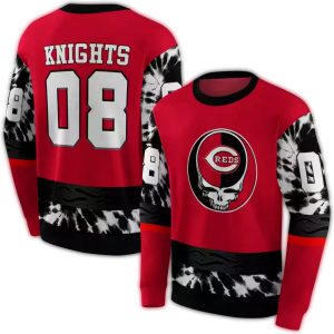Personalized Cincinnati Reds Grateful Dead Vibes All-Over Print Hoodie