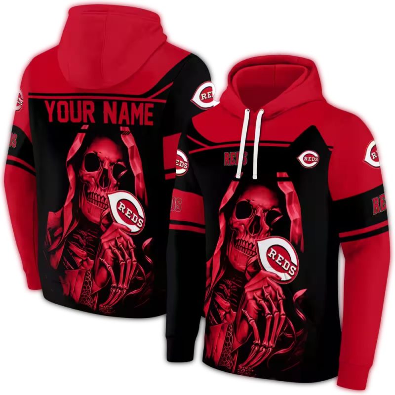 Personalized Cincinnati Reds Grim Reaper AOP Hoodie 1