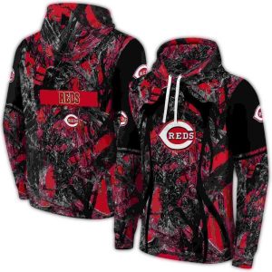 Personalized Cincinnati Reds Hunting Theme All-Over Print Hoodie For Fans