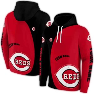 Custom Cincinnati Reds Minimalist All Over Print Hoodie For Fans