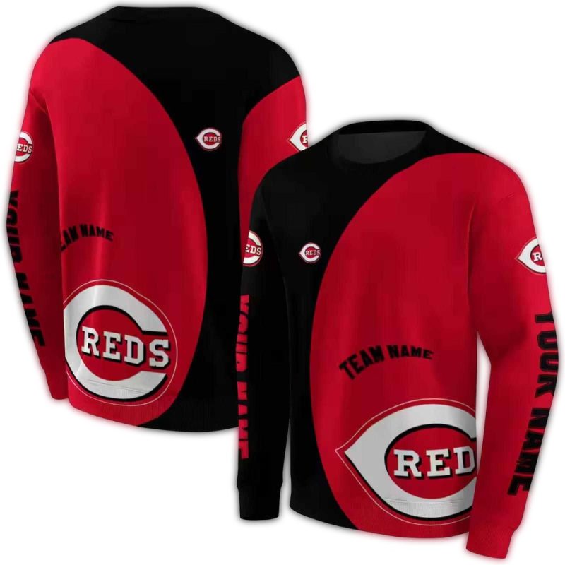 Personalized Cincinnati Reds Minimalist AOP Sweatshirt 1