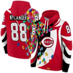 Custom Cincinnati Reds All-Over Print Hoodie For Fans