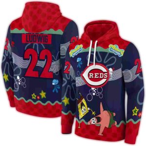 Custom Cincinnati Reds All-Over Print Hoodie For Fans