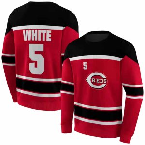 Custom Cincinnati Reds Striped All-Over Print Sweatshirt For Fans