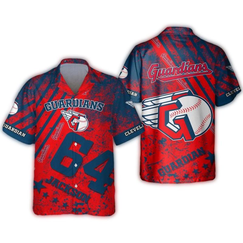 Personalized Cleveland Guardians Distress Hawaiian Shirt 1