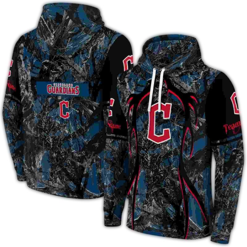 Personalized Cleveland Guardians Hunting Theme AOP Hoodie 1